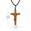 ✝️100% Handmade Jesus Cross Wooden Necklace(𝐂𝐨𝐥𝐨𝐧𝐞𝐥 𝐉𝐚𝐦𝐞𝐬®)