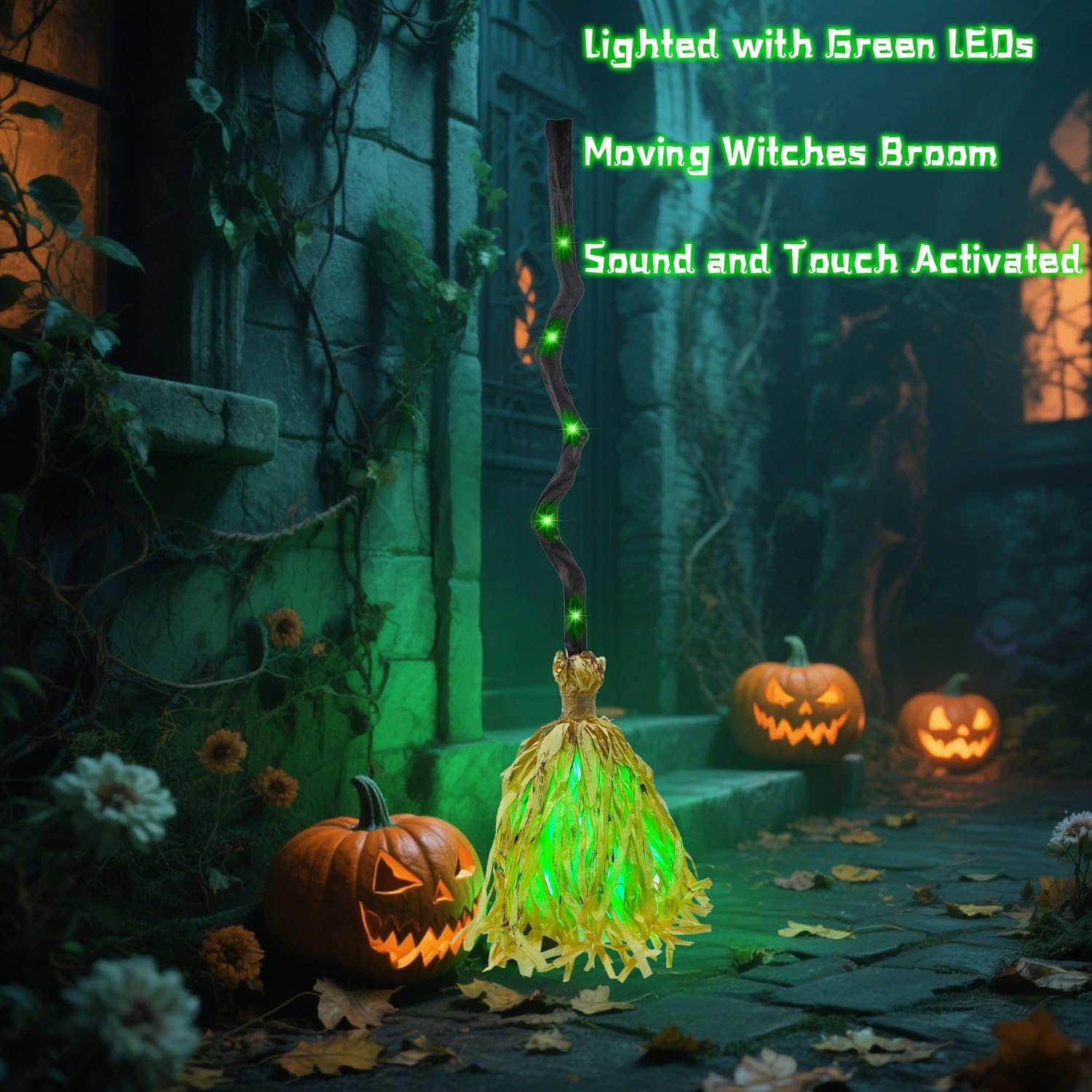 ⏰LAST DAY SALE 50% OFF💥Witches Broom Halloween Decor