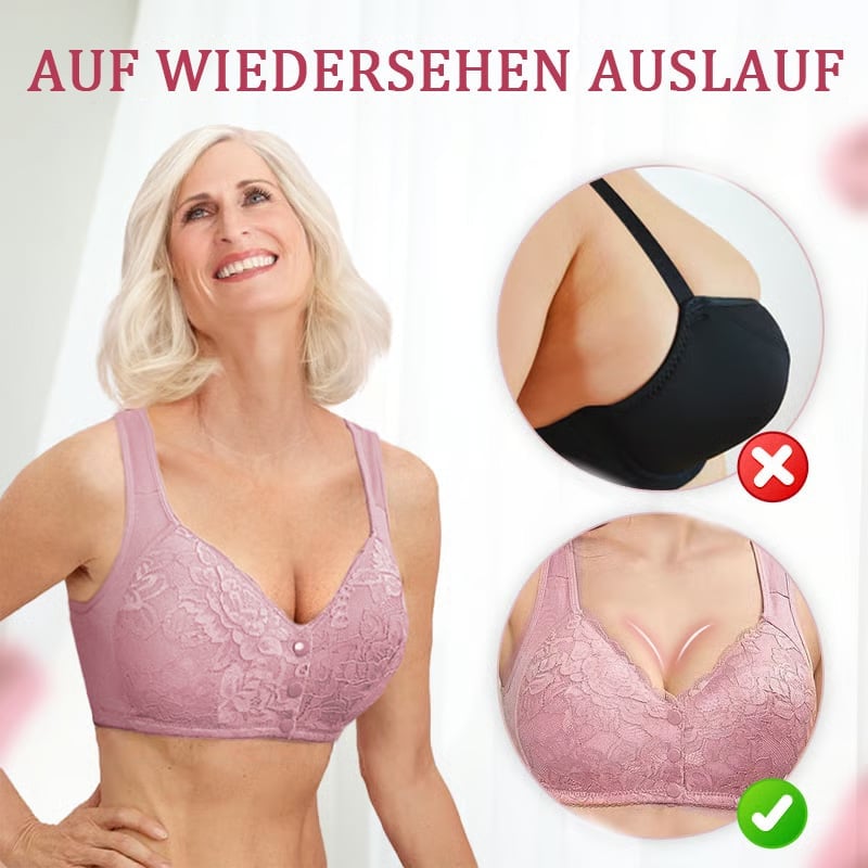 🔥Letzter Tag Kaufe 1 und erhalte 3 Packungen⭐️Bügelloser BH mit Spitzenverschluss vorne