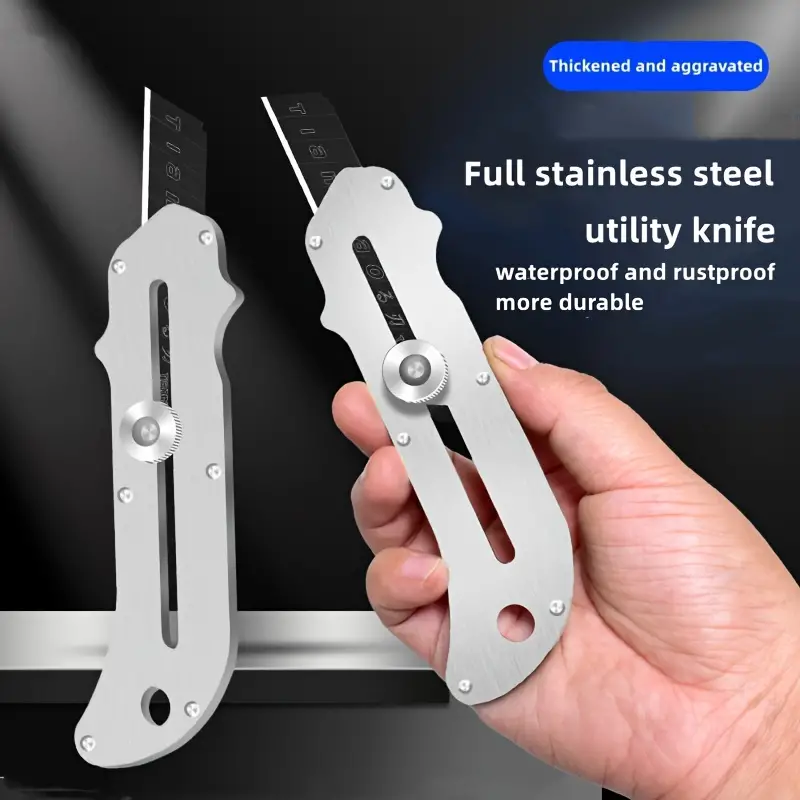(🔥Last Day Promotion- SAVE 48% OFF)Thickened All Metal Utility Knife(buy 2 get 1 free now)