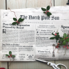 🎄🎅Christmas Presale - 49% -North Pole Newspaper Christmas Gift Wrap