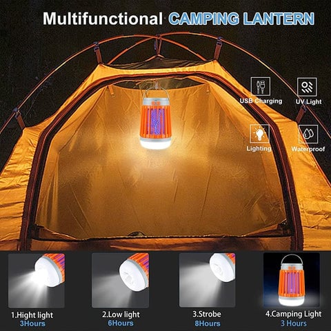 🔥Early Spring Hot Sale 70% Off🔥Multifunctional Solar Camping Mosquito Killer Lamp