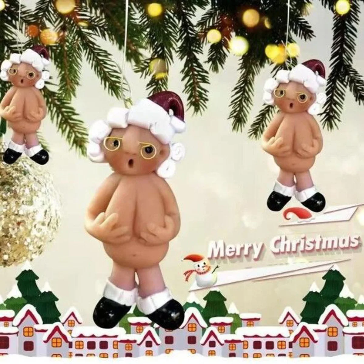 🎄CHRISTMAS HOT SALE🎁Naughty Naked Santa Claus Ornament