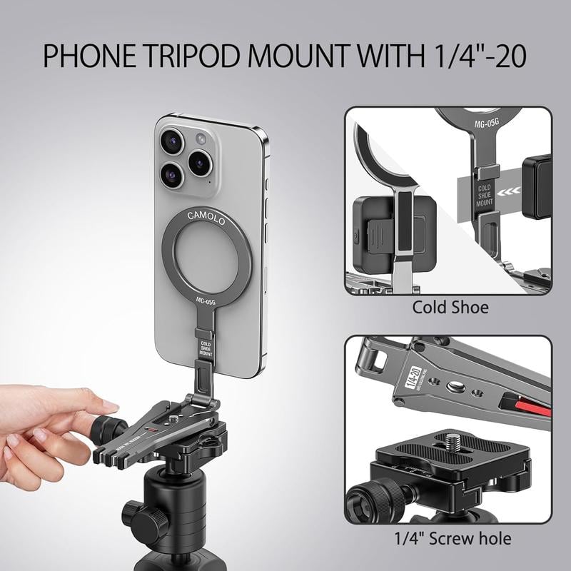 ✨LAST DAY SALE 50% OFF🔥Magnetic Pocket Phone Tripod Foldable with Hook