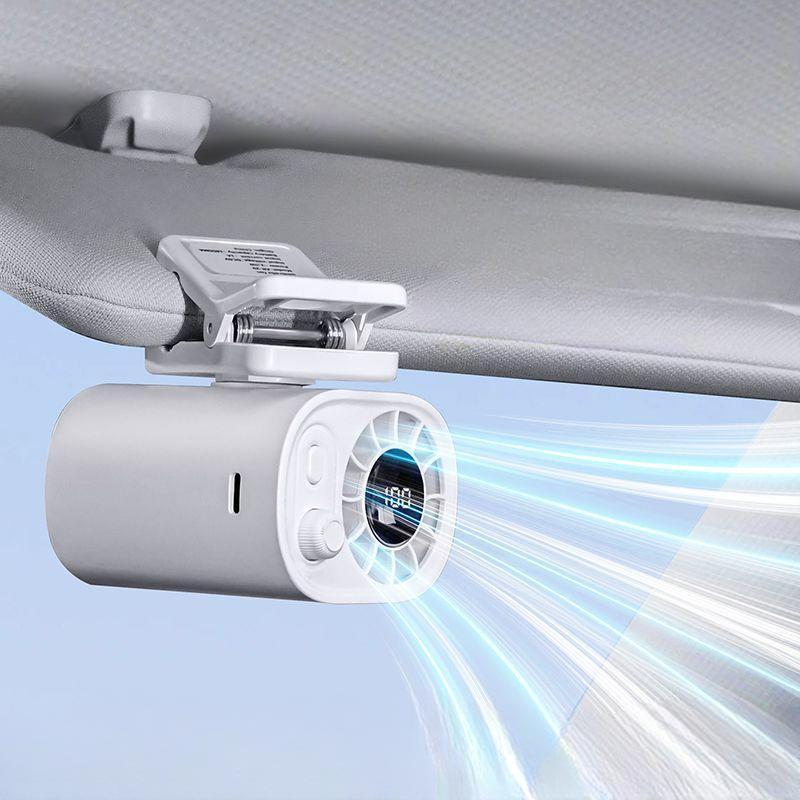 💥LAST DAY SALE 50% OFF💥360° Rotation Car Clip On Fan with LED Display⚡BUY 2 FREE SHIPPING