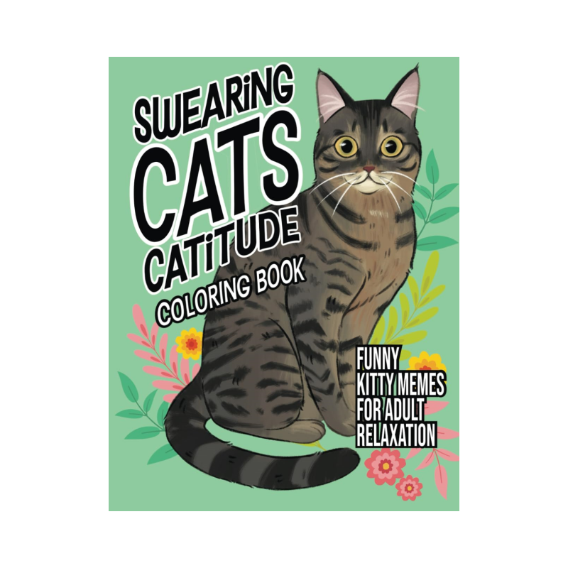 😹Funny Kitty Memes Coloring Book For Adult Relaxation