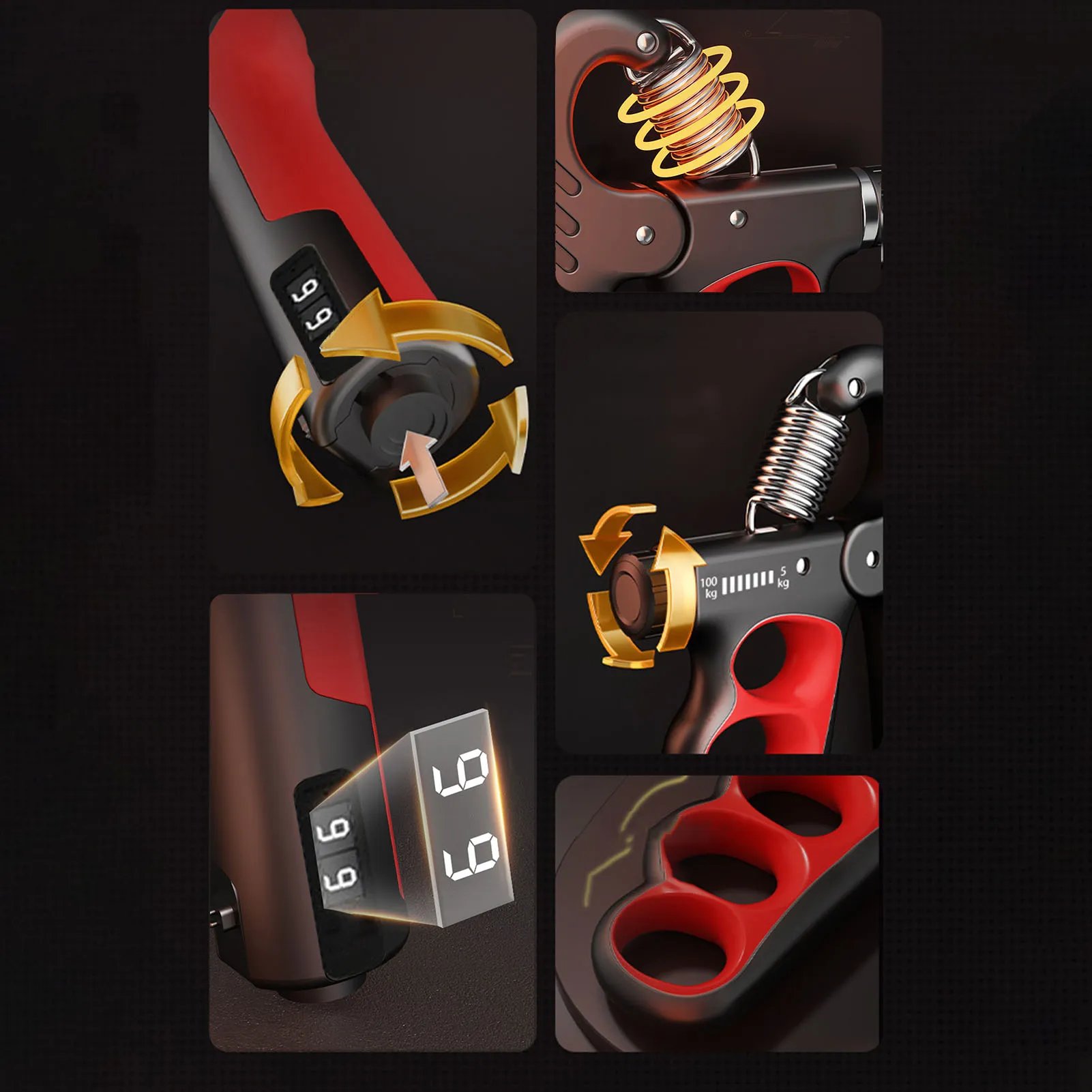 🔥Last Day Promotion 70% OFF🔥Adjustable Hand Gripper (5–100KG)