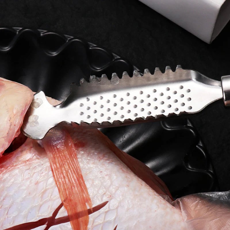 💥LAST DAY SALE 50% OFF💥2-in-1 Stainless Steel Fish Scaler + Ginger Grater