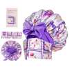 🍂TikTok Fall Mega Sale - 70% OFF🎉Satin Hair Bonnet for Sleeping with Detachable Eye Mask - Non-Slip Hair Wrap for Curly Hair