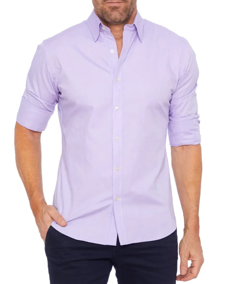 Oxford Stretch Zip Shirt (Buy 2 Free Shipping)