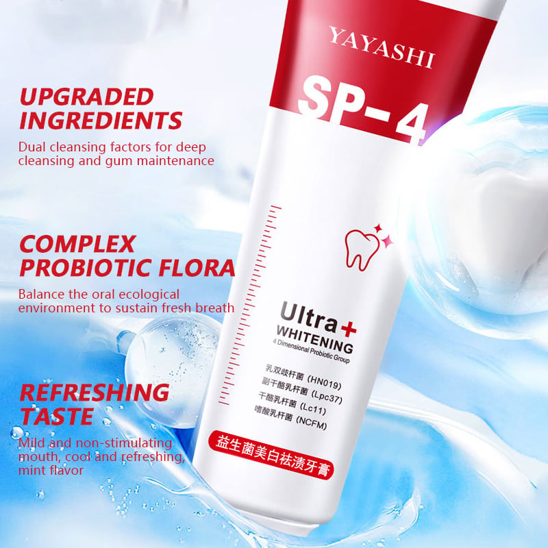 🔥Limited Time Sale 50% OFF🔥YAYASHI SP-4TM Probiotic Whitening Toothpaste