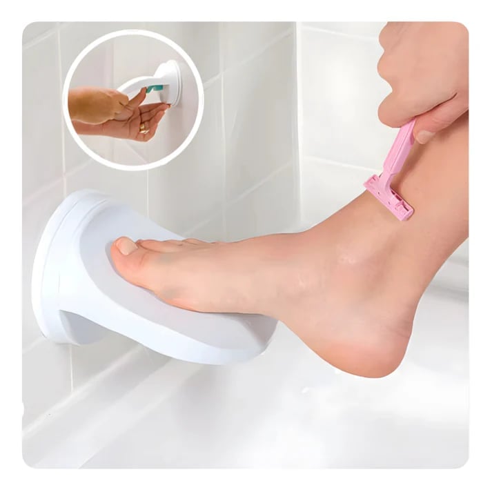 Suction Mount Shower Foot Rest - Easy Install Non Slip