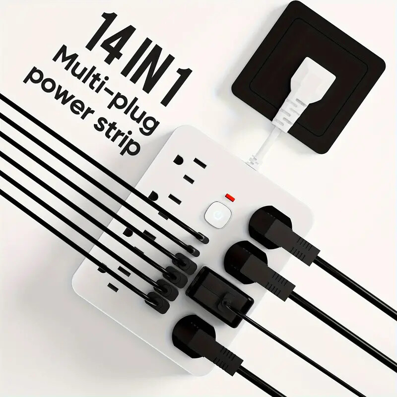 🔥Last Day Promotion 50% OFF🔥14 in 1 Surge Protector Power Strip