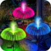 Solar-Powered LED Garden Fiber Optic Lights