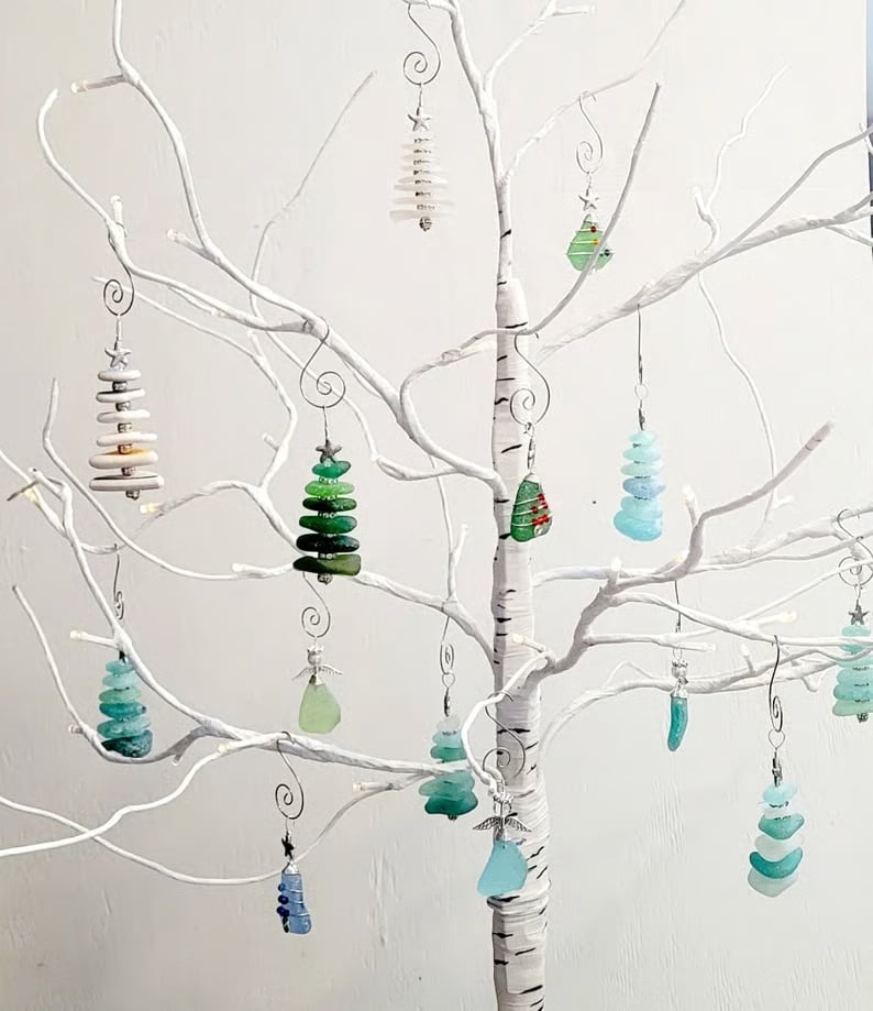 🔥Limited Edition, Only 100 Sets Left! - 🌊Sea Glass Christmas Tree Advent Calendar