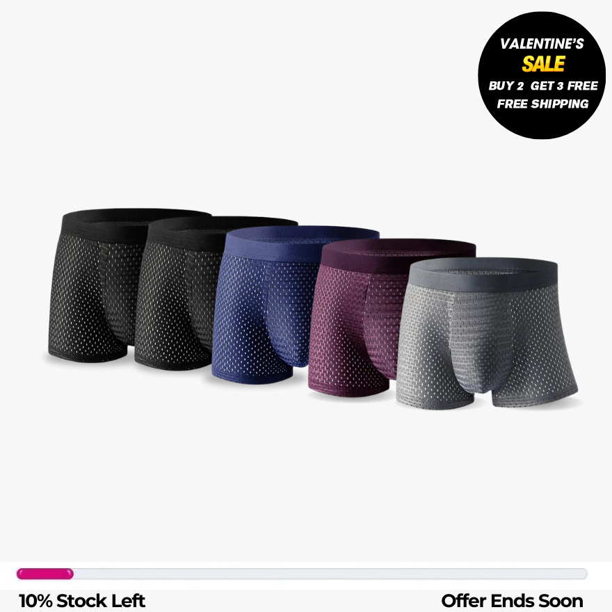 Buy 2 Get 3 Free&Free Shipping🔥Bamboo Fibre Boxers- Unmatched Comfort