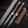 TOSAHWI Handmade 420S45 Hand Forged Damascus Folding Knife -5003