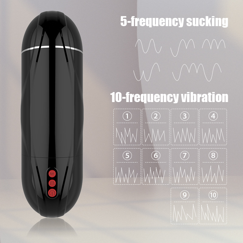 Men's Masturbation Cup - Fully Automatic Retractable Penis Delay Exerciser - FJB-44