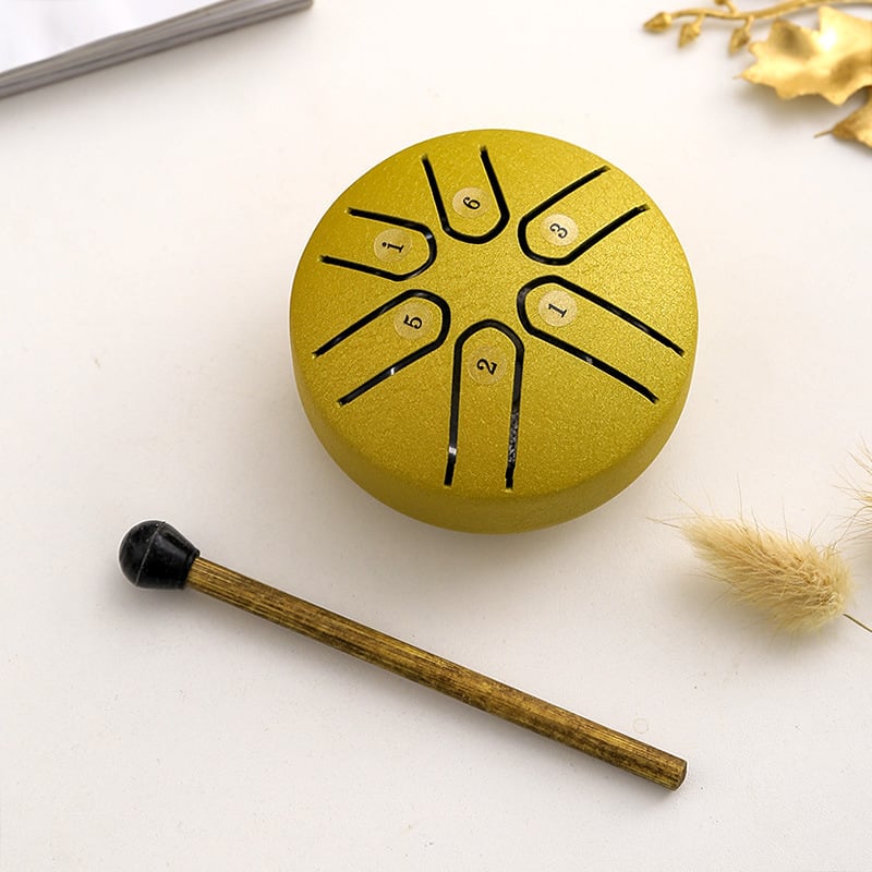 🎁🎁BUDDHA STONES MINI STEEL TONGUE DRUM 3 INCH SOUND HEALING DRUM KIT⚡Buy 2 Get Free Shipping