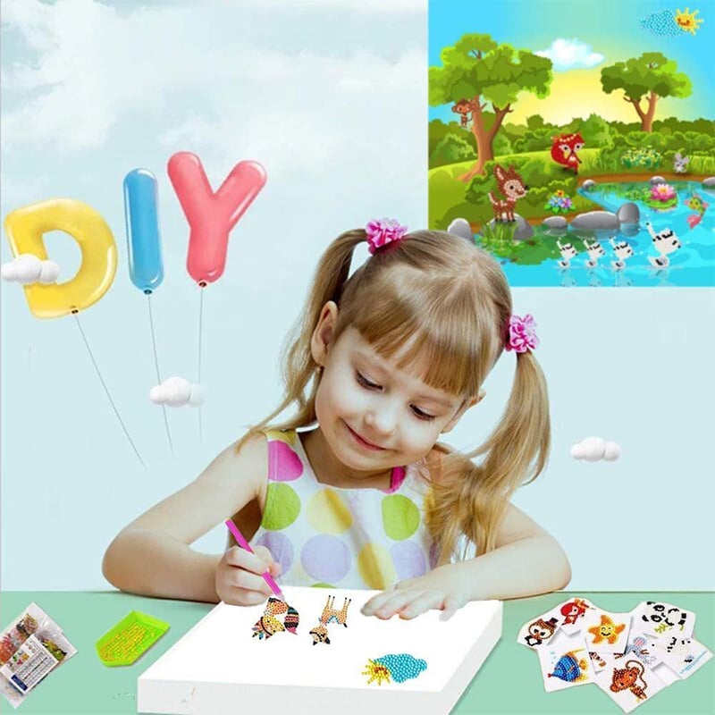 🔥Last Day Promotion 48% OFF - 🔥DIY Children's Free Stick Cartoon Diamond Painting