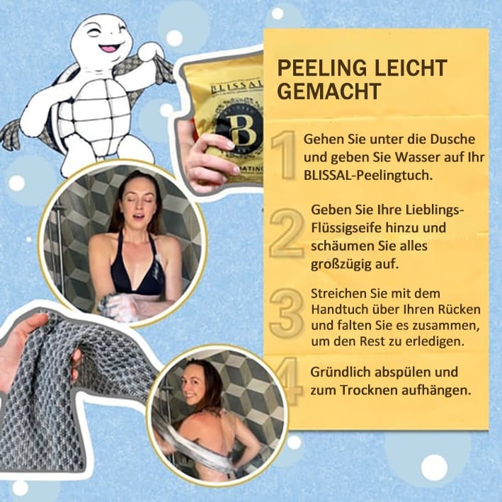 🔥Letzter Tag 49% RABATT🧼Peeling-Duschtuch mit antibakterieller Wirkung🚿