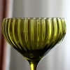 Vintage Green Coupe Goblet