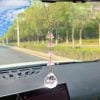 🔥 50% OFF - Last Chance! 🔥Cute lily of the valley creative crystal pendant diy glass flower pendant bag car pendant，Bedroom, office and balcony can be decorated
