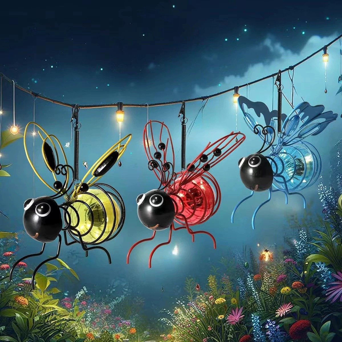 🐝Outdoor Hanging Solar Bee Light