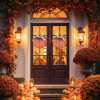 🔥Last Day 48% OFF 🍁 Farmhouse Pumpkin Wreath For Front Door