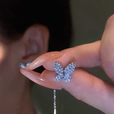 Shiny Diamond Butterfly Earrings(BUY 2 FREE SHIPPING)