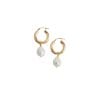 🔥 Last Day Promotion 50% OFF 👂 PEARL DROP HOOPS - Buy 2 Get Free Shipping