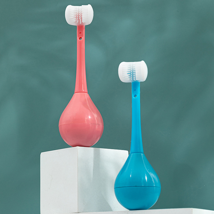 Three-Sided Kids Toothbrush-Tumbler Style