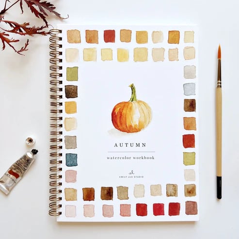 🔥LAST DAY 55% OFF - 🖼️Beginner-Friendly💕 Watercolor Workbook