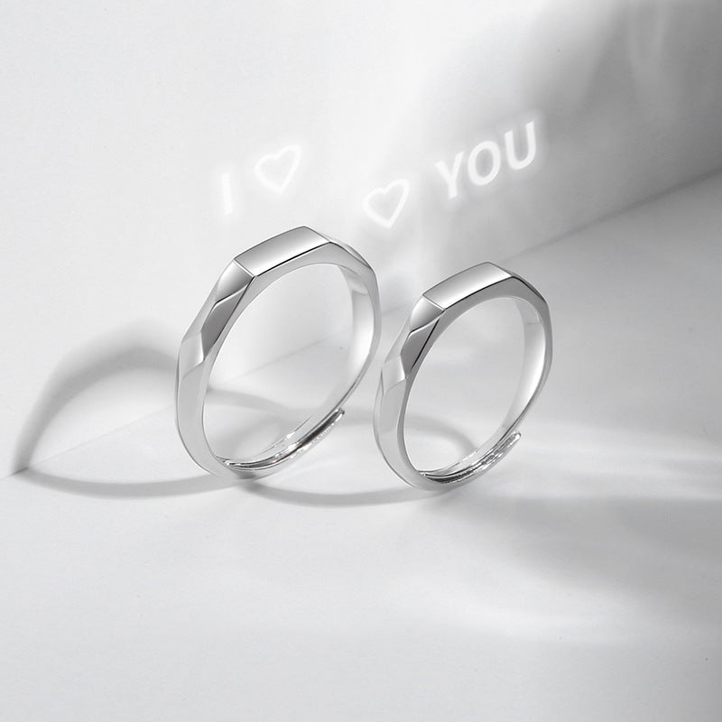 S925 Silver Secret Projection Ring💞I LOVE YOU