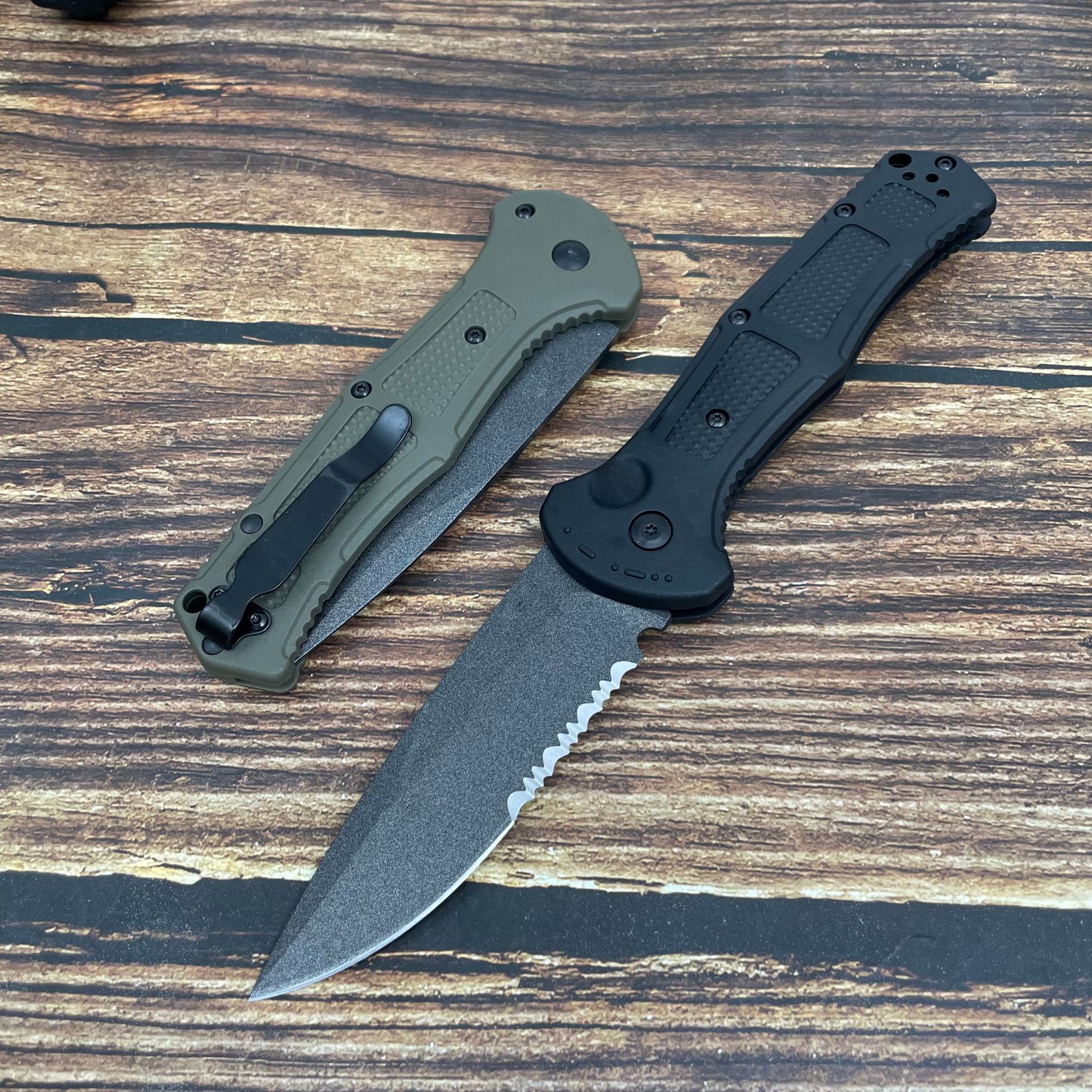 ⚔ Tactical Folding Knife – CPM-D2 Blade, Nylon Fiber Handle