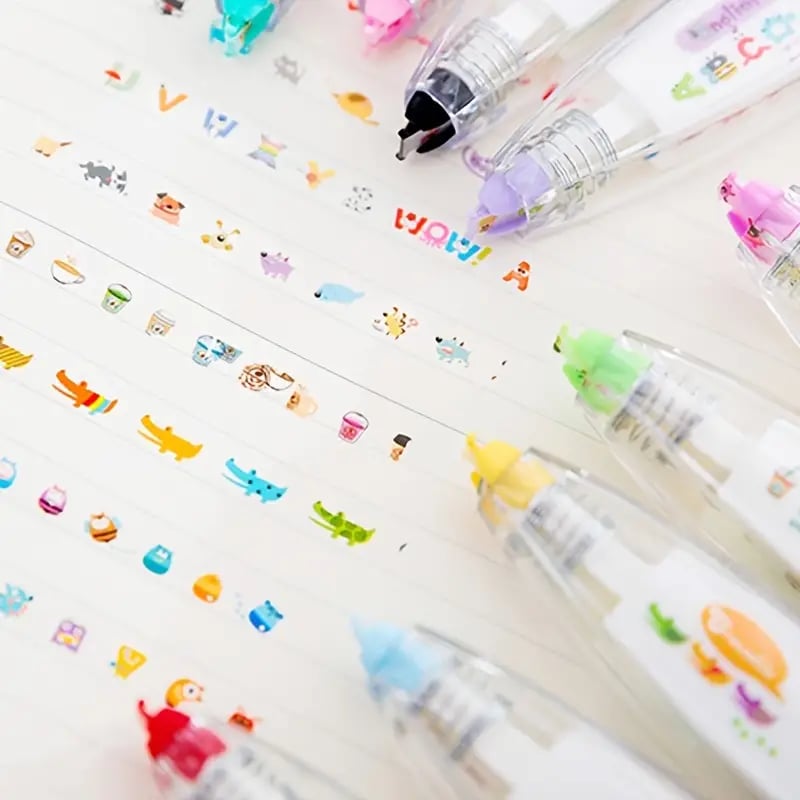 Last Day Promotion 50% OFF - DIY Cute Animals Press Type Decorative Pen