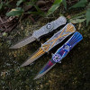 Handcrafted Retro Spinner Pocket Knife – Functional Art in Motion