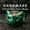 🎁TikTok Last Day Sale - 70% OFF🔥NEW HANDMADE Crystal Cat Face Mugs – Limited Edition☕