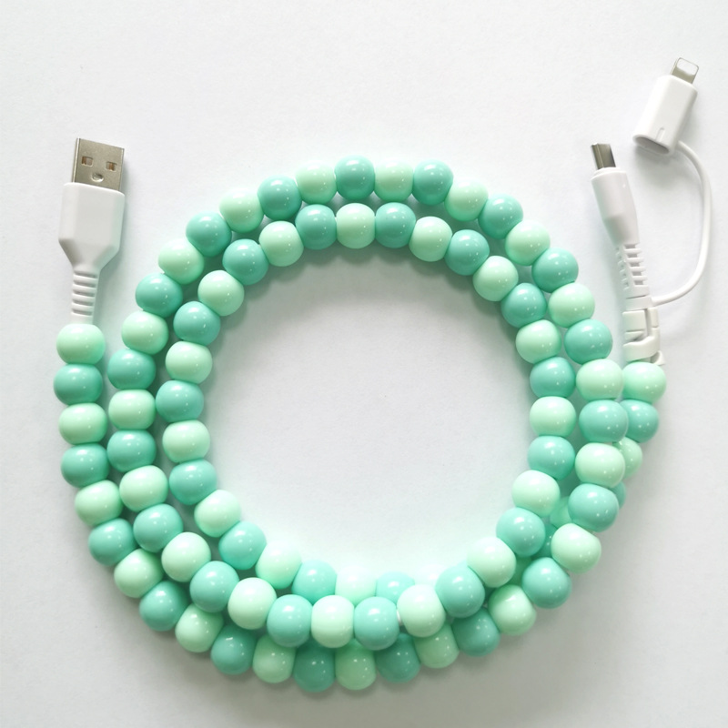 🔥Last Day Promotion 50% OFF🔥Beaded Phone Charger Pearl
