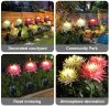 Outdoor Chrysanthemum Solar Garden Stake Decor Lights