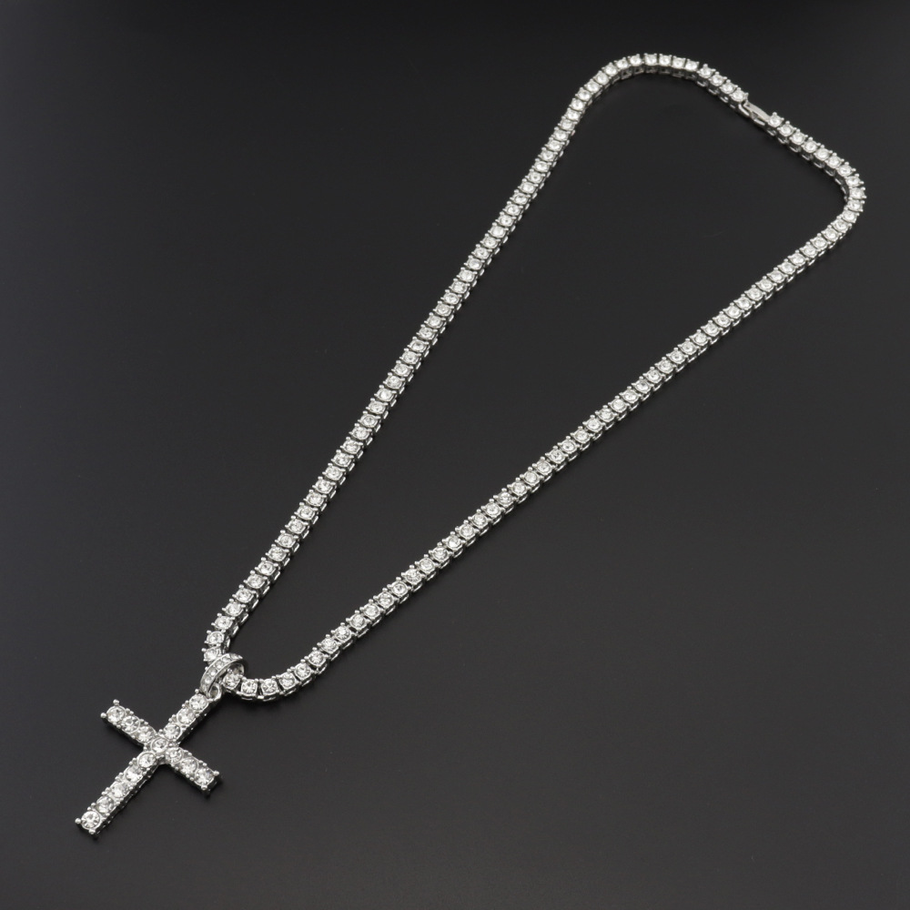 🔥Last Day Promotion - 50% OFF🎁Moissanite Cross Necklace for Men&Women