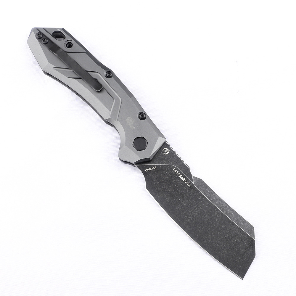 🔥Last Day Promo Save 70%🎁Launch 14 Automatic Knife Cleaver Gray Al (3.4