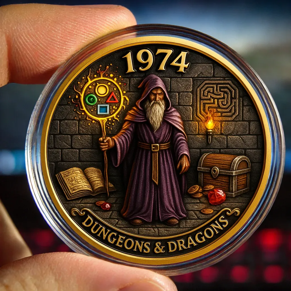 🔥Limited Edition🎁Dungeons & Dragons 1974 Commemorative Coin