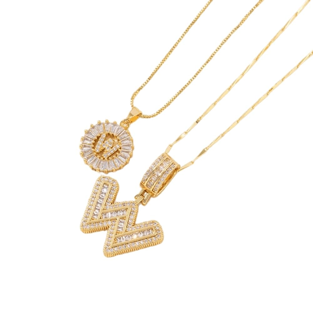 [LAST DAY 49% OFF]  🔥Initial Letter Pendant Necklaces - 2 Pack