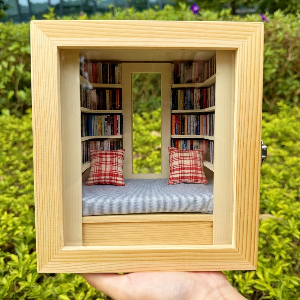 Room Box with Window Miniature Book