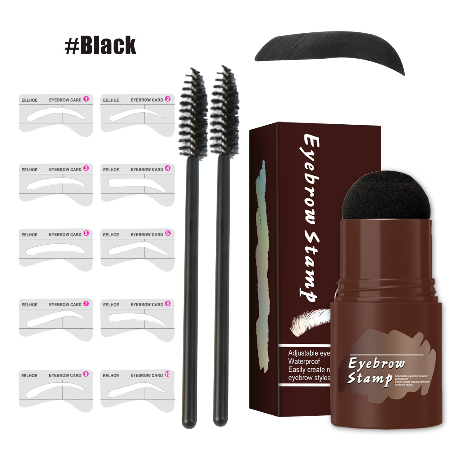 (LAST DAY SALE - 48% OFF) Perfect Brows Stencil & Stamp Kit, BUY 2 FREE SHIPPING