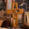 ❤️Intertwined Hearts Wooden Cross