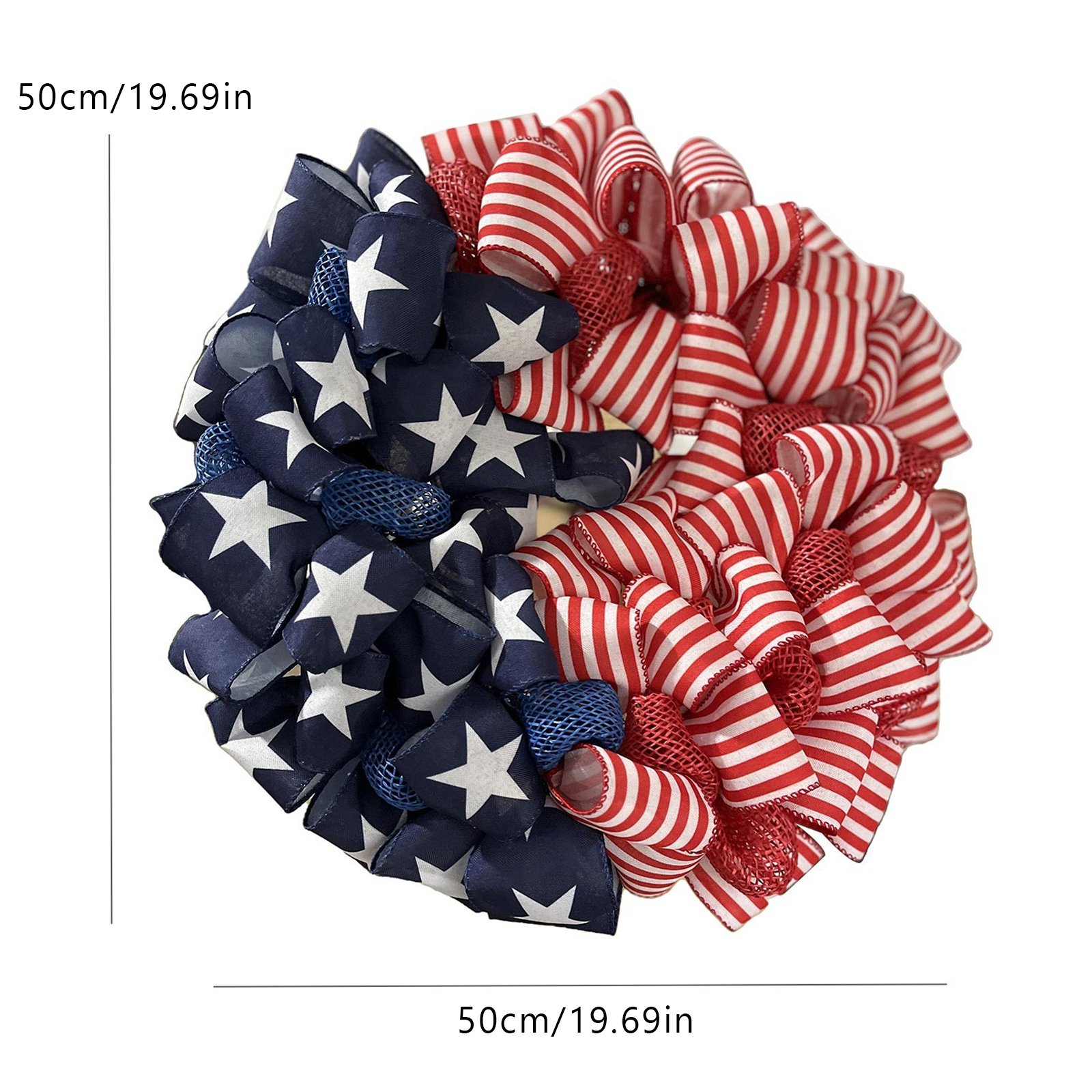 🏵100% Handmade Star Spangled Banner Ribbon Patriotic Wreath(𝐌𝐚𝐫𝐢𝐚𝐧𝐚 𝐒𝐦𝐢𝐭𝐡 𝐇𝐚𝐧𝐝𝐦𝐚𝐝𝐞®)
