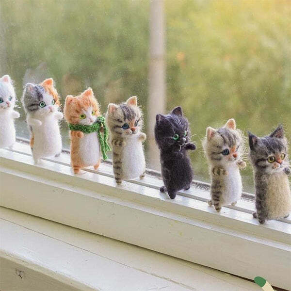 🐱DIY Cat Wool Felt🐱Gift For Cat Lovers