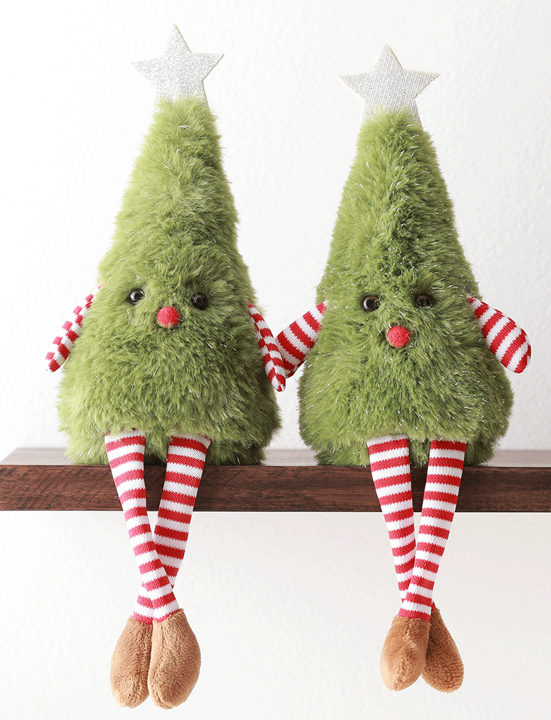 ✨Christmas Gift - striped plush green doll